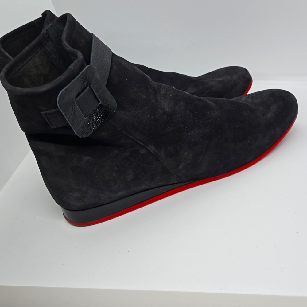 Arche black suede booties 42